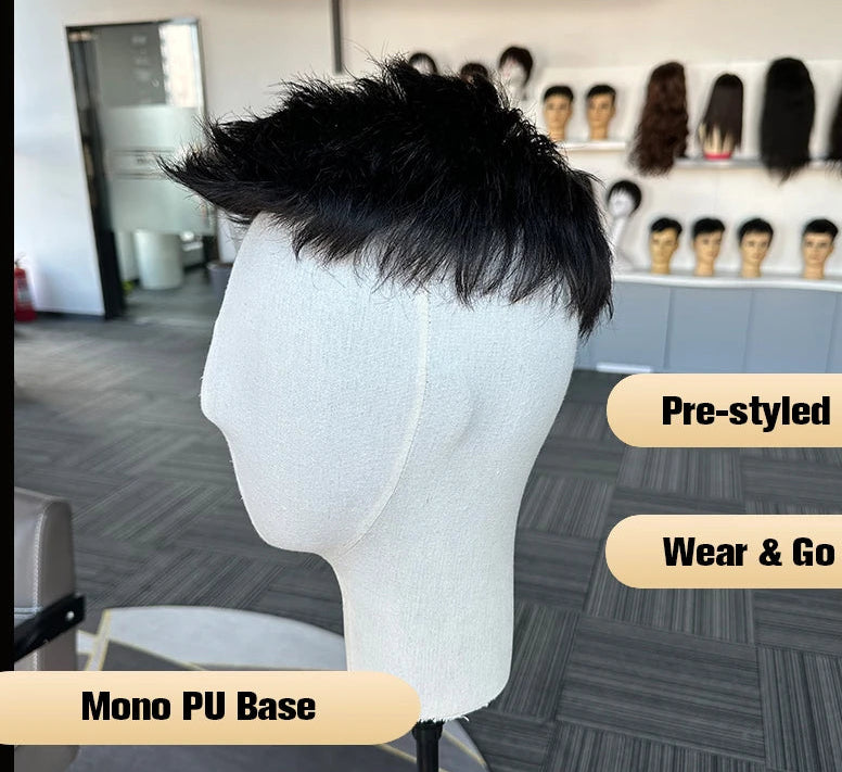 David Pre-Cut Mono Men Toupee