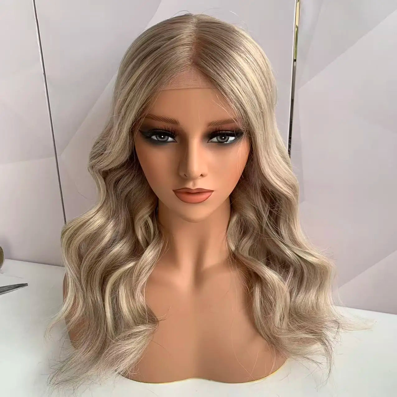Amber Silicone Closure Medical Wig